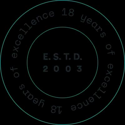 18 years of experience badge.